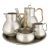 1930s Danish Art Deco Pewter Tea Service by Just Andersen For Sale