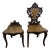 1940s Rare Albert Schild Inlaid Chair Pair For Sale