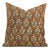 Handblock Printed Floral Designer Cushion Cover 24x24 - Neelgagan For Sale