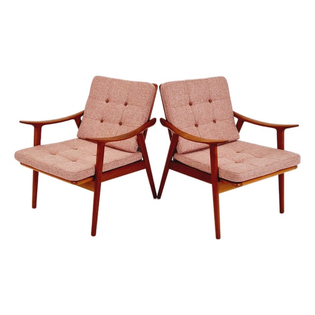 Mid-Century Scandinavian Teak Lounge Chair by Fredrik Kayser for Vante, 1950s For Sale