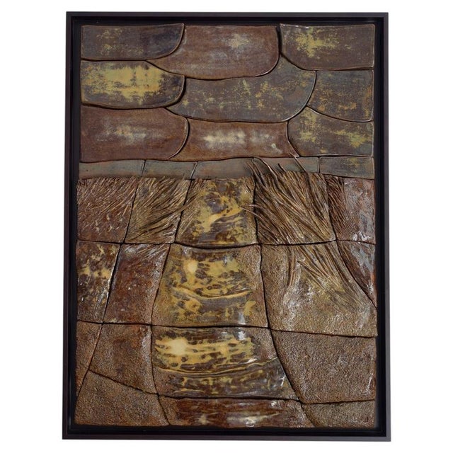 Patina II Ceramic Mural by Audrey Vo Van For Sale - Image 10 of 10