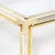 1970s Mid-Century Rectilinear Brass & Lucite Glass Top Cocktail Table by Maison Jansen For Sale - Image 5 of 13