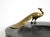 Large Black Granite Valet Tray with a Brass Peacock, 1920s For Sale - Image 9 of 18