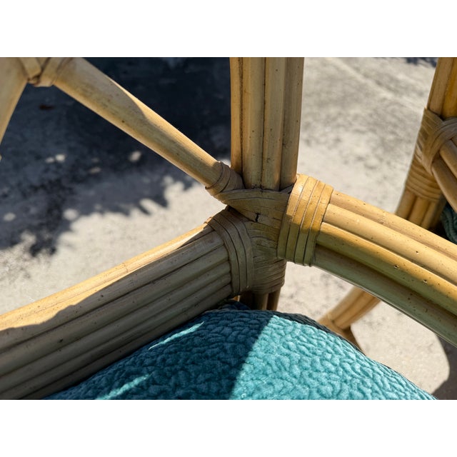Vintage Lane Venture Fretwork Rattan Dining Chairs, Set of 4 For Sale - Image 14 of 14