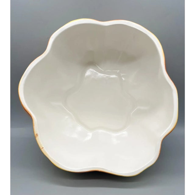 Vintage Italian Hand-Painted Pumpkin Tureen With Ladle – Majolica / Country French / Farmhouse Cottage For Sale - Image 13 of 14