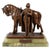 Viennese Bronze Parsifal with Horse on Onyx Base attributed to Carl Kauba, 1900s For Sale - Image 12 of 12