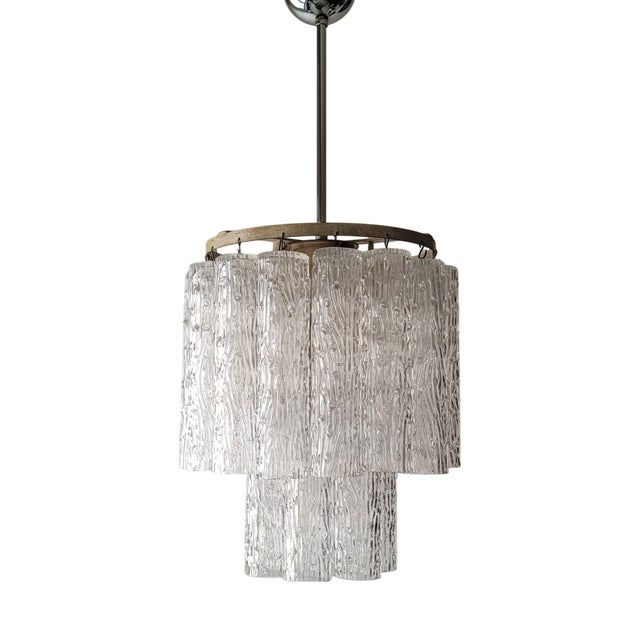 Murano Glass Tronchi Chandelier by Toni Zuccheri for Venini, Italy, 1960s For Sale