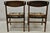 Vintage Mid Century Modern Walnut & Oak Sculptural Dining Side Chairs - A Pair For Sale - Image 10 of 11