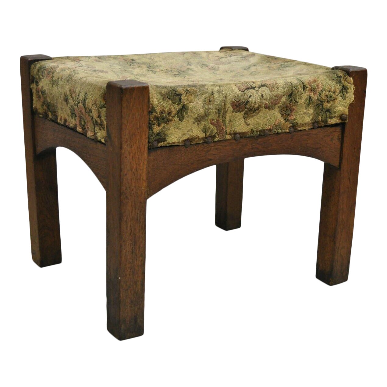 Antique Mission Oak Arts Crafts Solid Oak Wood Stickley Style