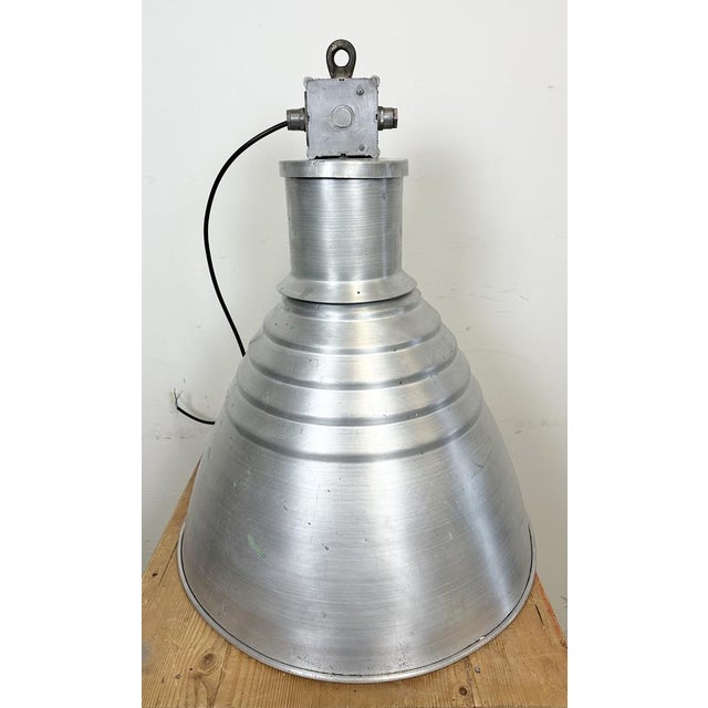 Large Industrial Aluminium Pendant Light from Elektrosvit, 1960s For Sale - Image 12 of 18