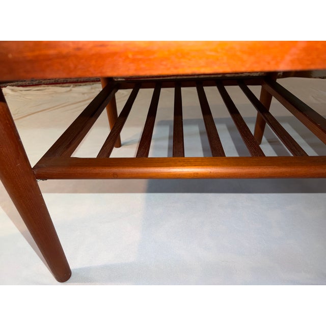 Authentic Mid-Century Modern Model 73 Teak Coffee / Side Table Designed by Holger Georg Jensen by Kubus Denmark 1960s For Sale - Image 11 of 12