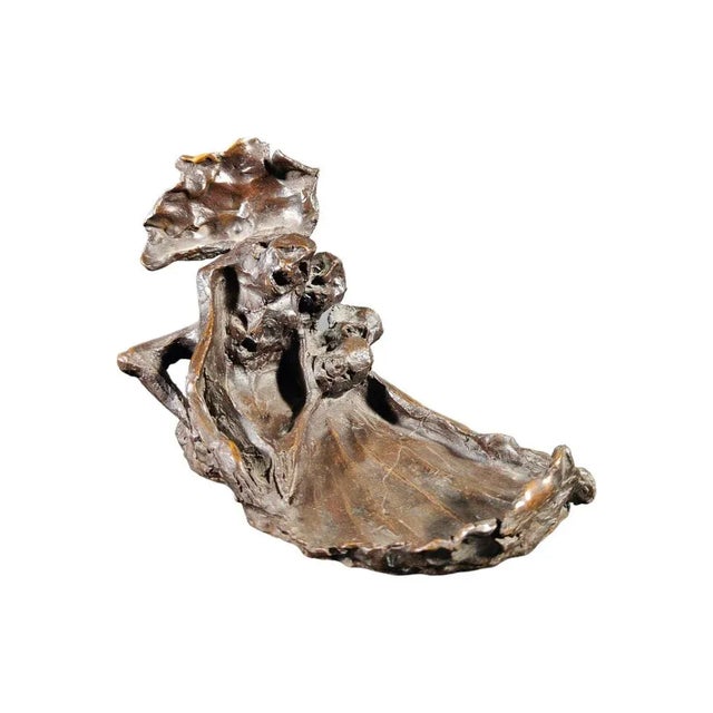 bronze sculpture tribute to: goya the sculpture is made by the artist pilar de la vega in the 20th century and is signed...