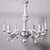 Handcrafted 10-Arm Chandelier in Coated Glass For Sale - Image 17 of 18