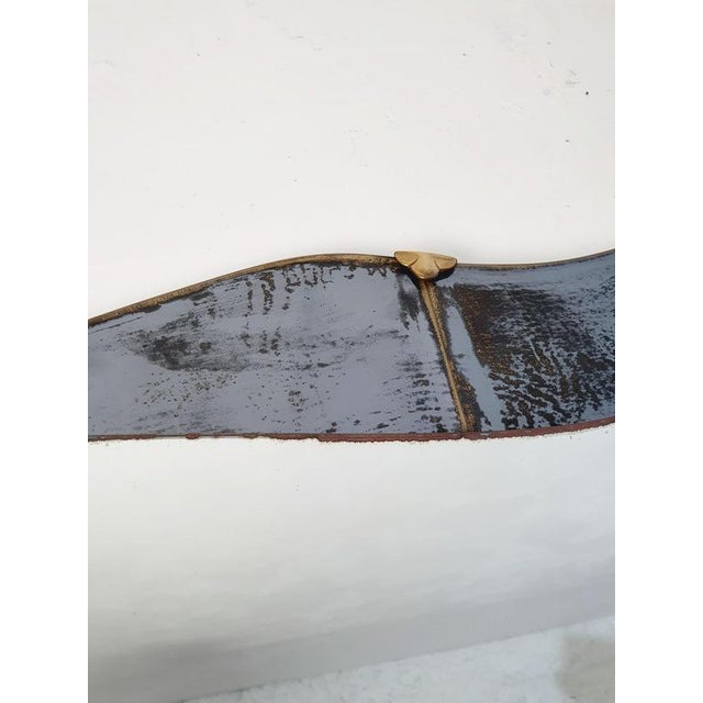 Large Mid-Century Modern Butterfly Wall Mirror, Italy, 1950s For Sale - Image 10 of 14