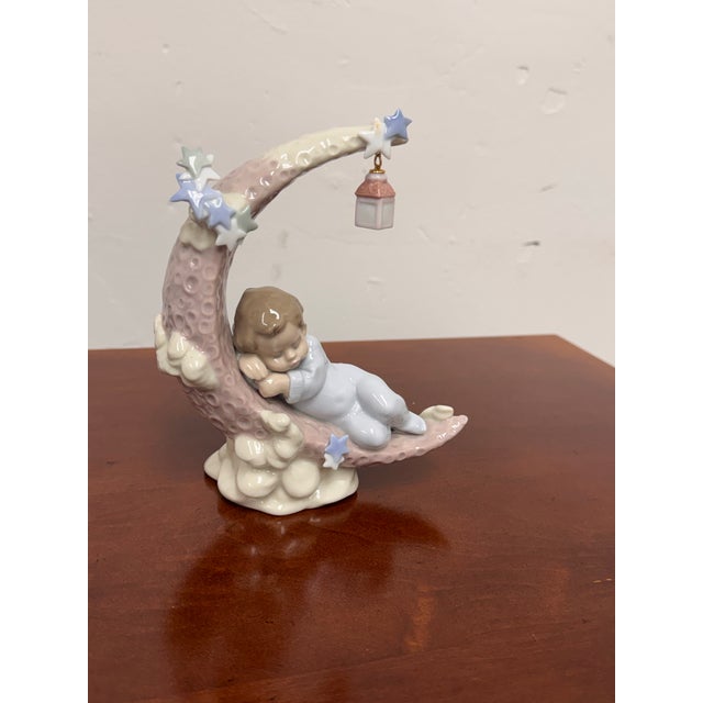 Traditional Antonio Ramos for Lladró Heavenly Slumber Boy Porcelain Figurine For Sale - Image 3 of 12
