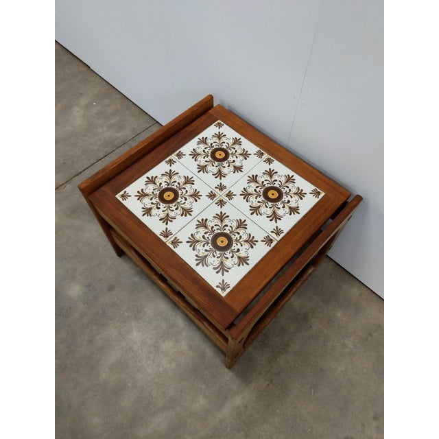 Vintage Mid Century Modern Teak Side Table Attributed to G Plan For Sale In New York - Image 6 of 6