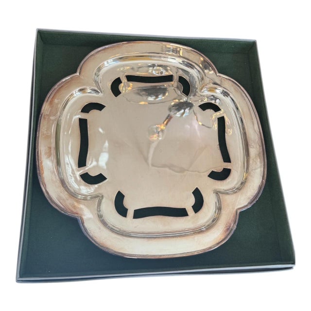 Vintage Silver-Plated Tray, 1930s For Sale - Image 6 of 6