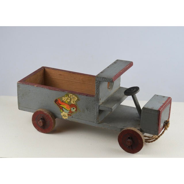 1930s French Folk Art Handmade Wooden Toy Car, Late 1930s For Sale - Image 5 of 14