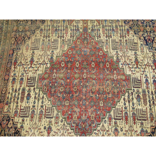 Late 19th Century Antique Bidjar Rug, 9' X 13'10'' For Sale - Image 5 of 11