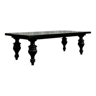 Boho Walker Zabriskie Turned Wood Coffee Table For Sale