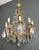 French 1900s Louis XV style crystal and bronze chandelier For Sale - Image 3 of 12