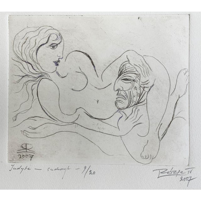 Early 21st Century Leszek Rózga, Judith, 2007, Drypoint on Paper For Sale - Image 5 of 7