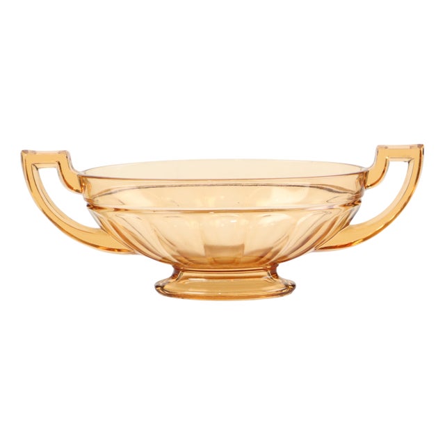 Art Deco Noémie Oval Fruit Bowl from Val Saint Lambert, 1930s For Sale