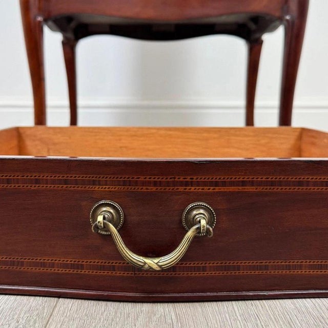 Antique Early 20th Century English Edwardian Mahogany Cabinet with Drawers For Sale - Image 12 of 13