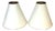 Late 20th Century French Modern Brass & Parchment Enamel Lamp Shades, Style of Royère - a Pair For Sale