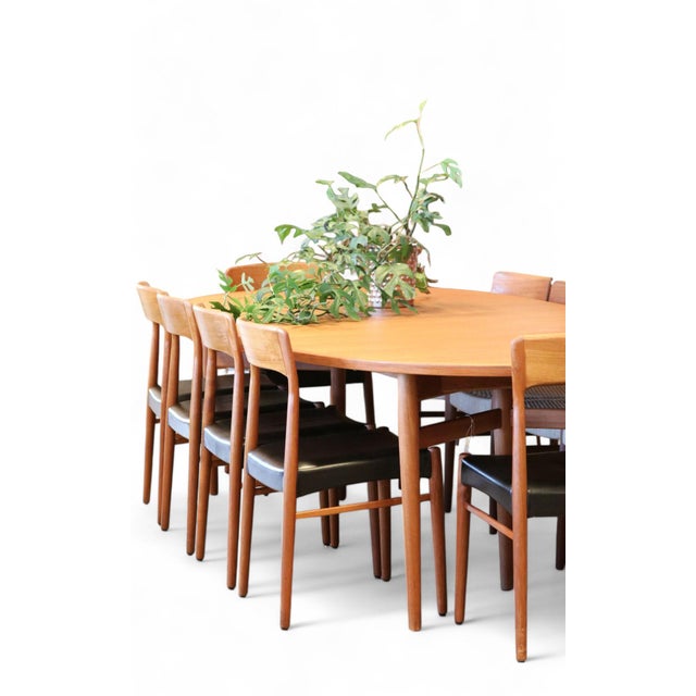 Wood Chair in Teak and Leather by Henning Kjærnulf for KS Møbler, 1960s For Sale - Image 7 of 15