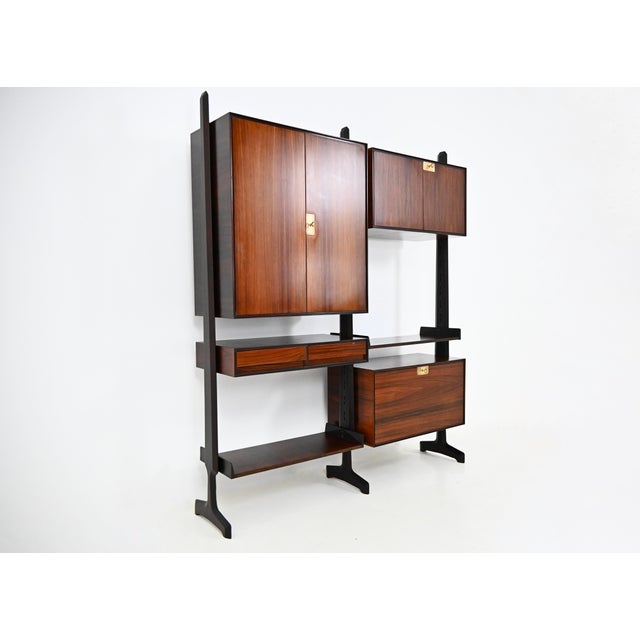 Mid-Century Modern Italian Wall Unit by Vittorio Dassi, 1950s For Sale - Image 3 of 15
