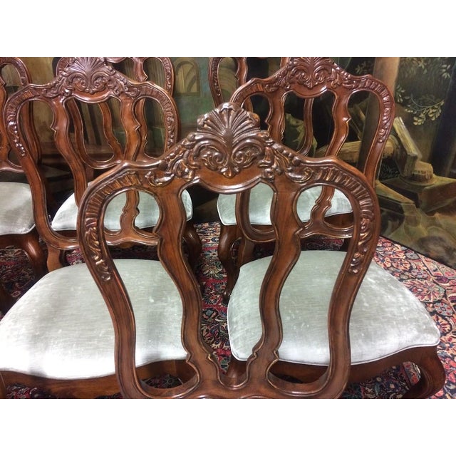 Brown Vintage Dining Chairs, Century Furniture, Set of Ten For Sale - Image 8 of 11