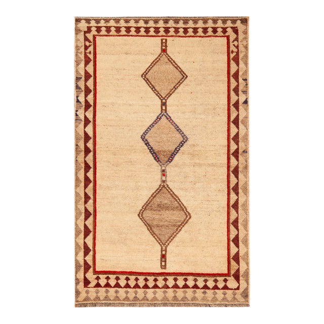 Nazmiyal Collection Vintage Persian Gabbeh Rug For Sale