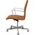 Oxford Office Chair in Cognac Nevada Anilin Leather For Sale - Image 4 of 14