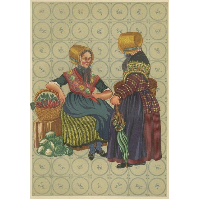 1930s Limburg Peasant Women in Straw Bonnets, 1932, Paper For Sale - Image 5 of 10