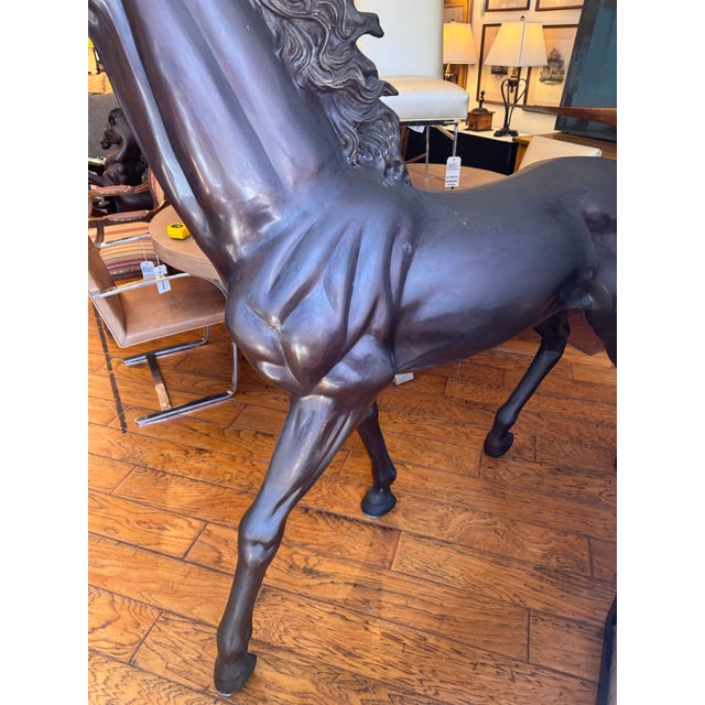 Monumental Bronze Horse Sculpture For Sale - Image 11 of 13