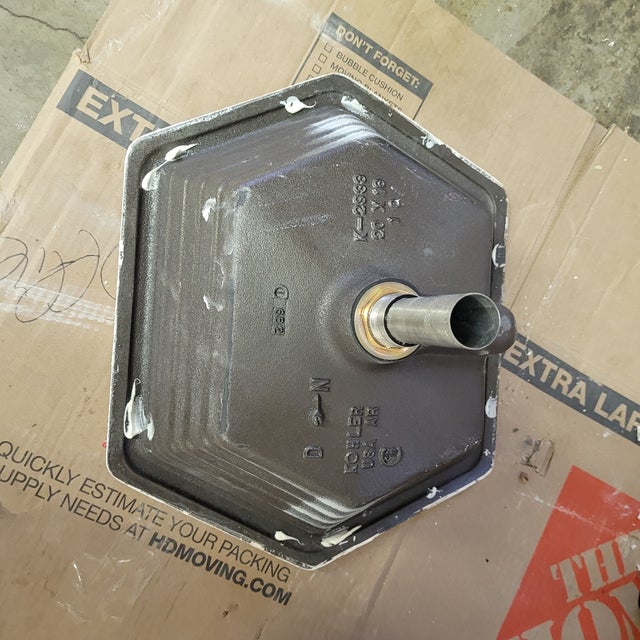 Metal Kohler Hexagon Racetrack Drop-in Cast Iron Sink For Sale - Image 7 of 11