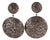 Fabrice Paris Taupe and Silver Resin Dangle Clip Earrings For Sale