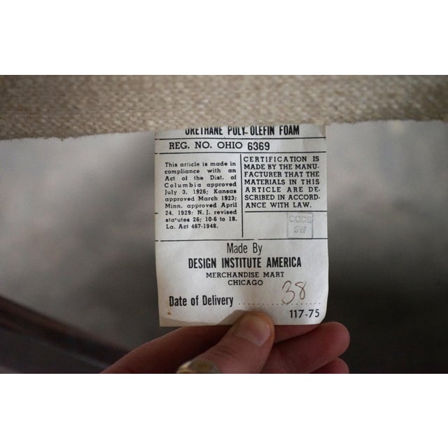 Antique White 1970s Set of 6 "Z" Upholstered Dining Chairs With Chrome Frames by Milo Baughman for Dia For Sale - Image 8 of 12