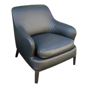 Maxalto Febo Leather Lounge Chairs—TWO Available