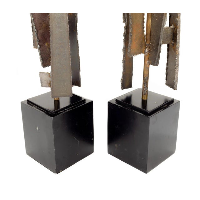 Richard Barr for Laurel Brutalist Mid Century Table Lamps - a Pair For Sale - Image 11 of 13