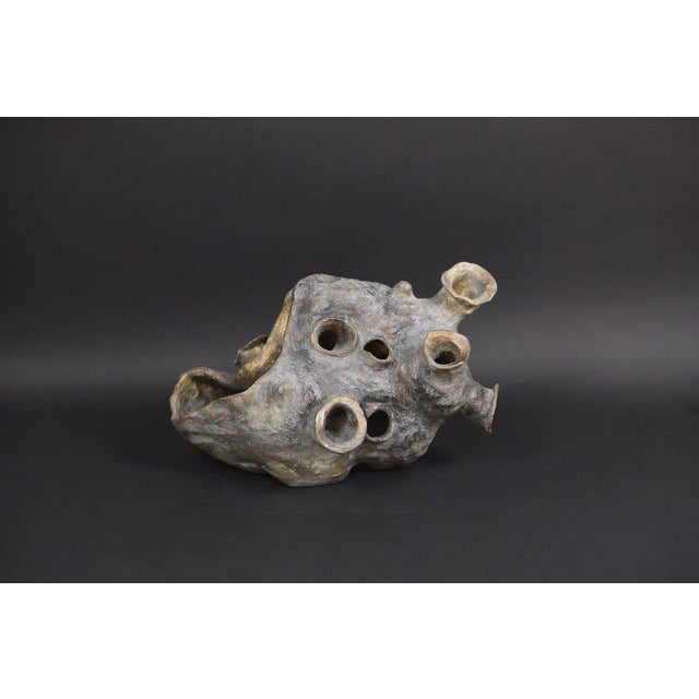 Hugo Verheyen, Hunger Sculpture, 1970s, Bronze-Patinated Terracotta For Sale - Image 8 of 8