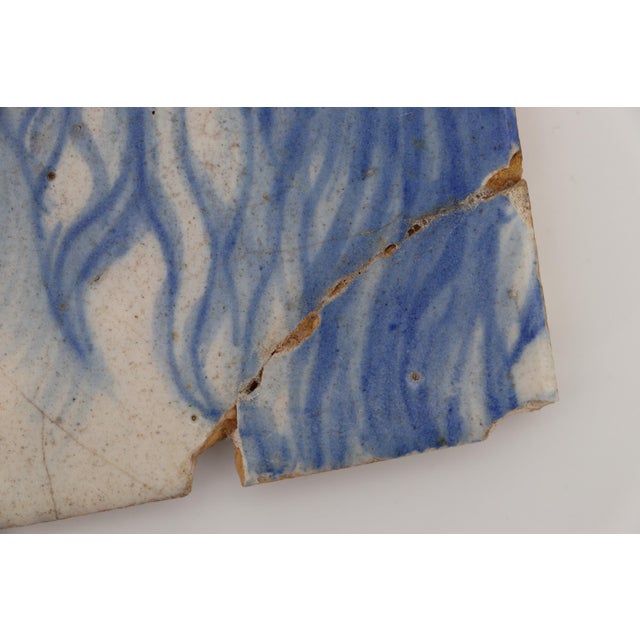 18th Century Blue and White Portuguese Tile Depicting a Horse Head For Sale - Image 6 of 8