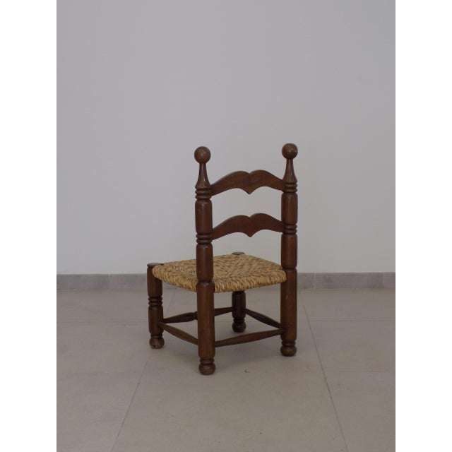 Brutalist Small Armchair in the style of Charles Dudouyt, 1960s, in Very Good conditions. Designed 1960 to 1969