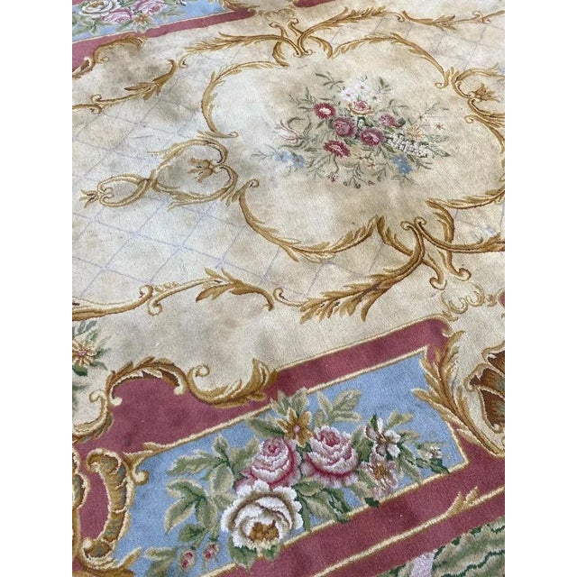 Large European Savonnerie Rug For Sale - Image 9 of 18