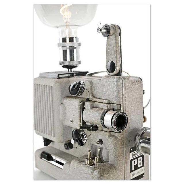 P8 Projector Transformed Into a Light Fixture from Phonomatic For Sale - Image 9 of 10