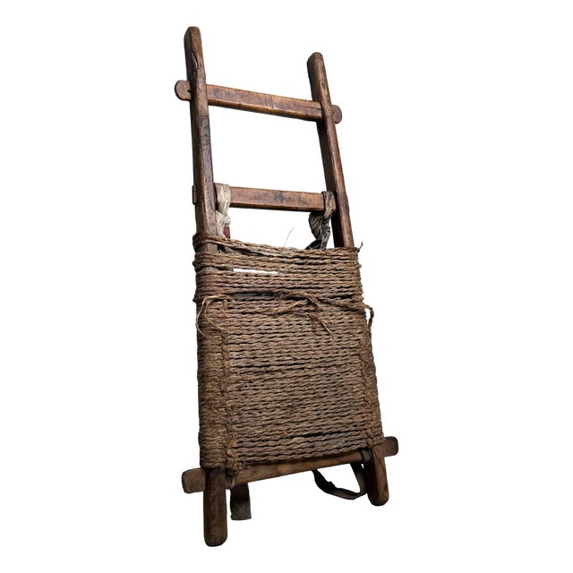 Authentic Japanese Backpack Carrier, 1920s For Sale