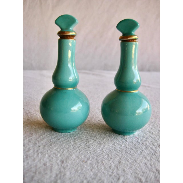 Ceramic Pair of Sevres Style Perfume Bottles 19 Century For Sale - Image 7 of 8