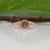 2020s Purple Spinel Ring With Earth-Mined Diamond Accents: Solid 14k Gold, Size 6.75 For Sale - Image 5 of 9