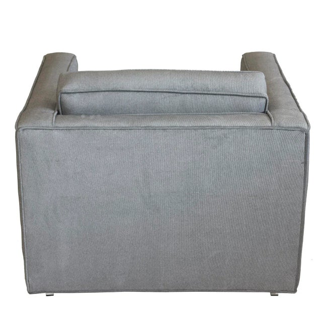 1970s Pair of Charles Pfister Cube Lounge Chairs for Knoll For Sale - Image 5 of 8